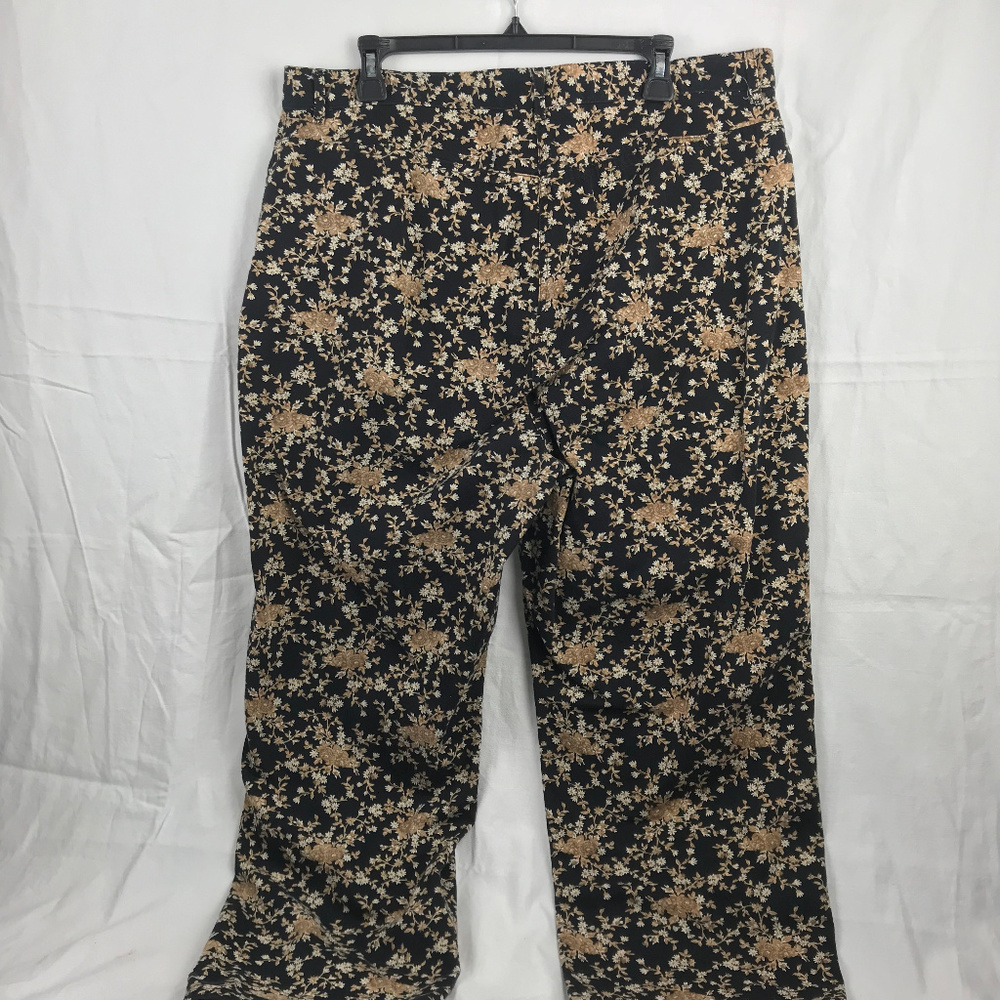 Ralph Lauren Navy Blue Jeans Small Flowers 14W - Picture 1 of 8